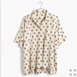 Madewell academie shirt in floral weave